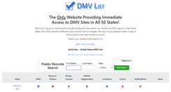 Desktop Screenshot of dmvlist.com